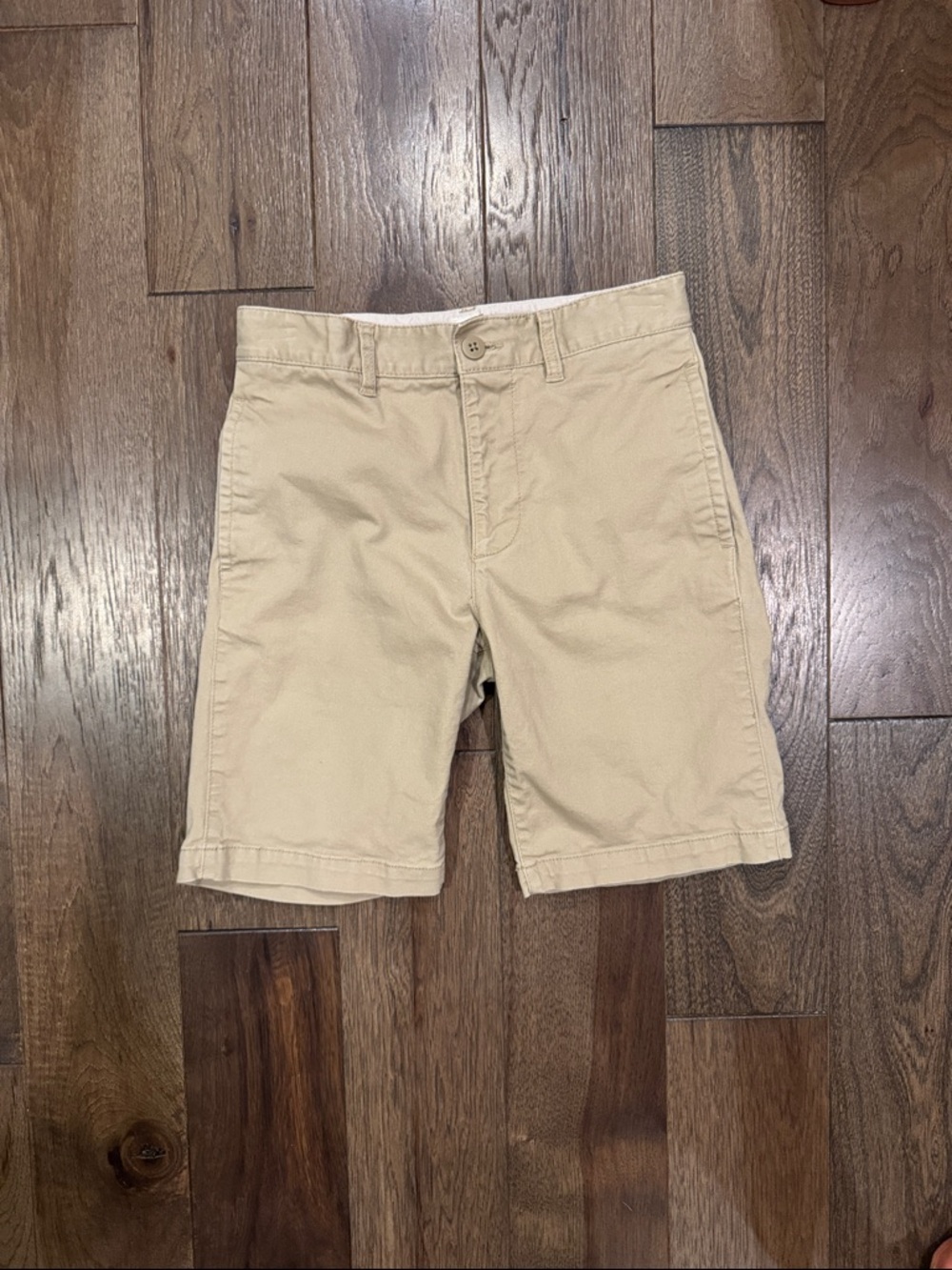 GAP Kids Flat Front Shorts in Beige